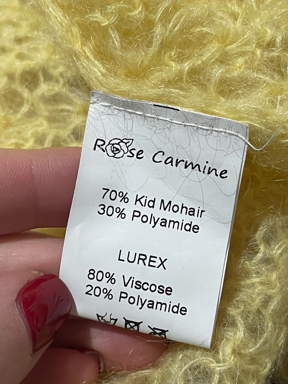 Gilet Rose Carmine jaune T.U.