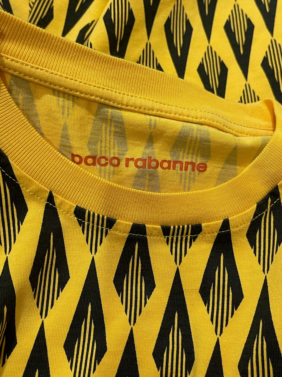 T-shirt Paco Rabanne jaune T.S