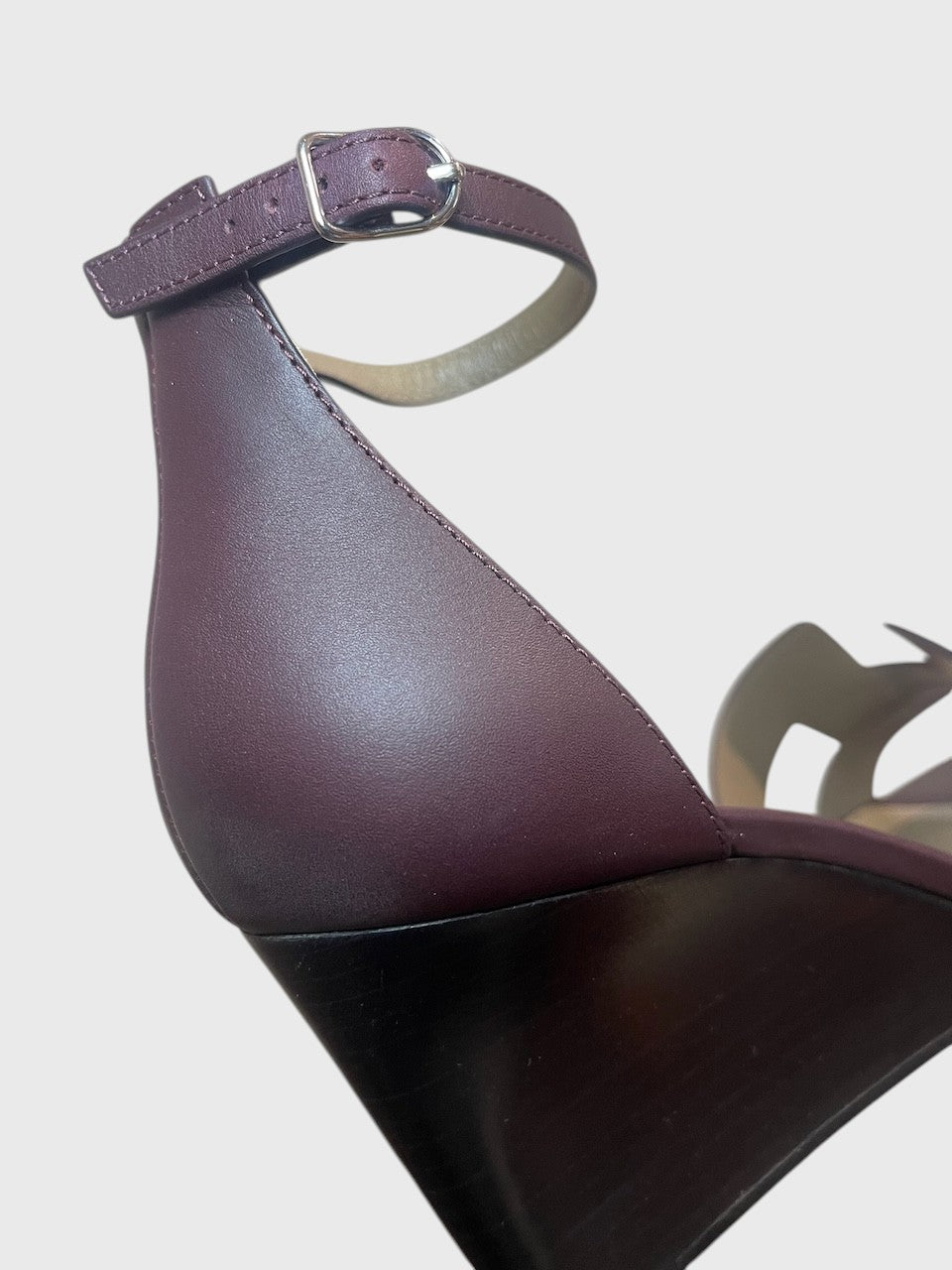 Sandales Hermès Legend bordeaux T.40,5