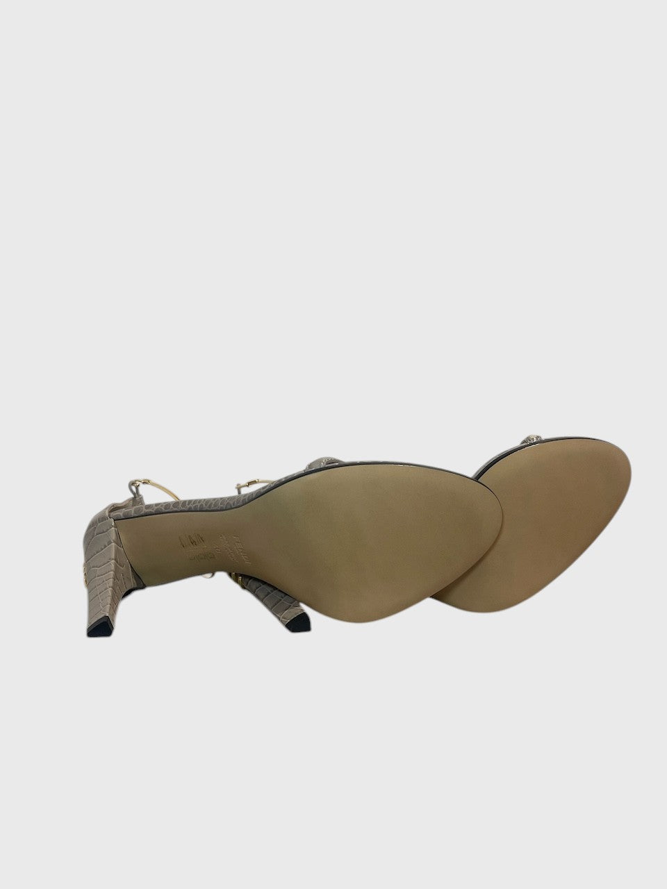 Sandales Fendi grises T.40