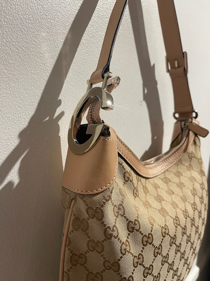 Sac Gucci toile beige