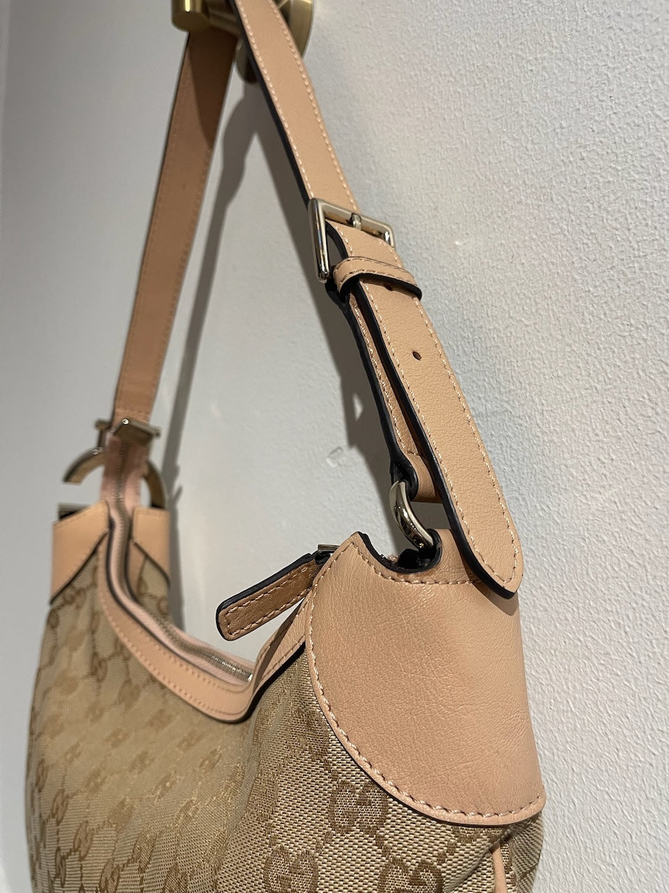 Sac Gucci toile beige