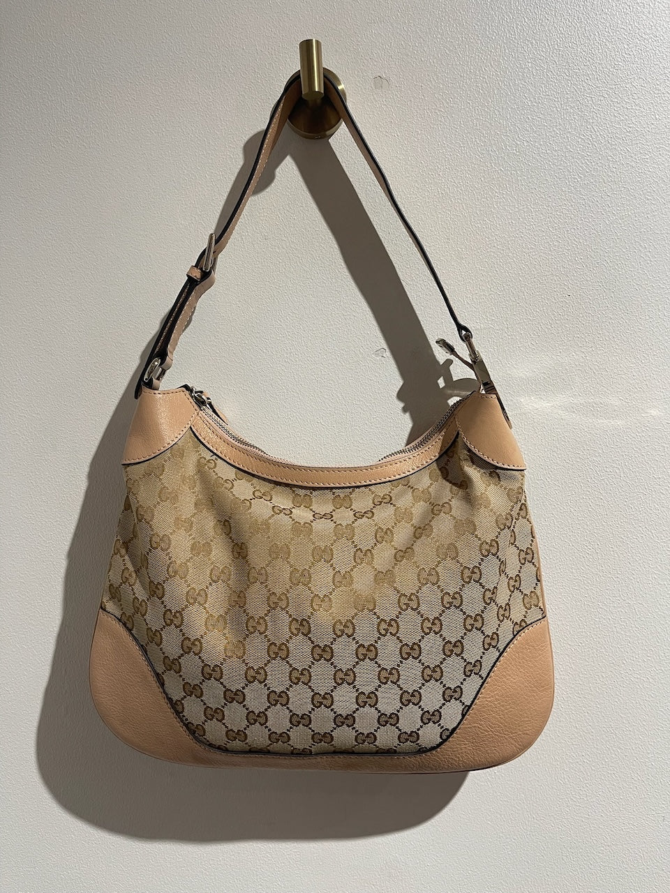 Sac Gucci toile beige
