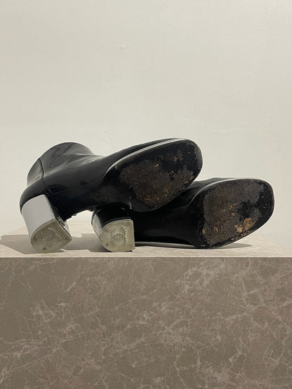 Bottines Chanel noires T.37,5