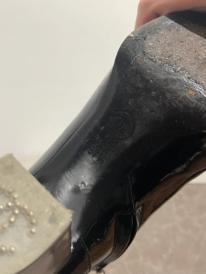 Bottines Chanel noires T.37,5