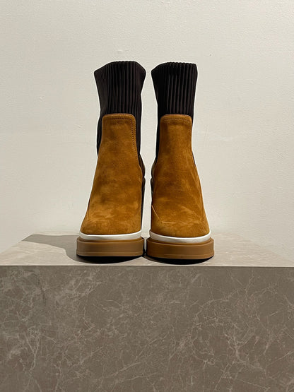 Bottines Hermès Vendale camel T.40