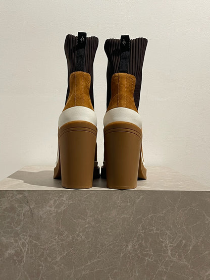 Bottines Hermès Vendale camel T.40