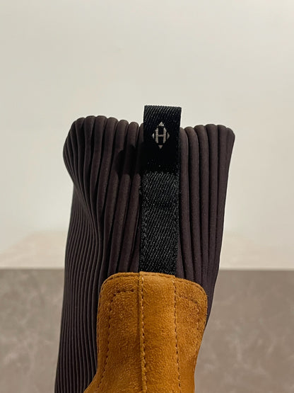 Bottines Hermès Vendale camel T.40