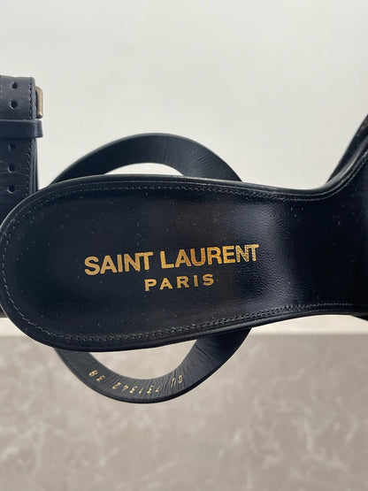 Sandales Saint Laurent noires T.38