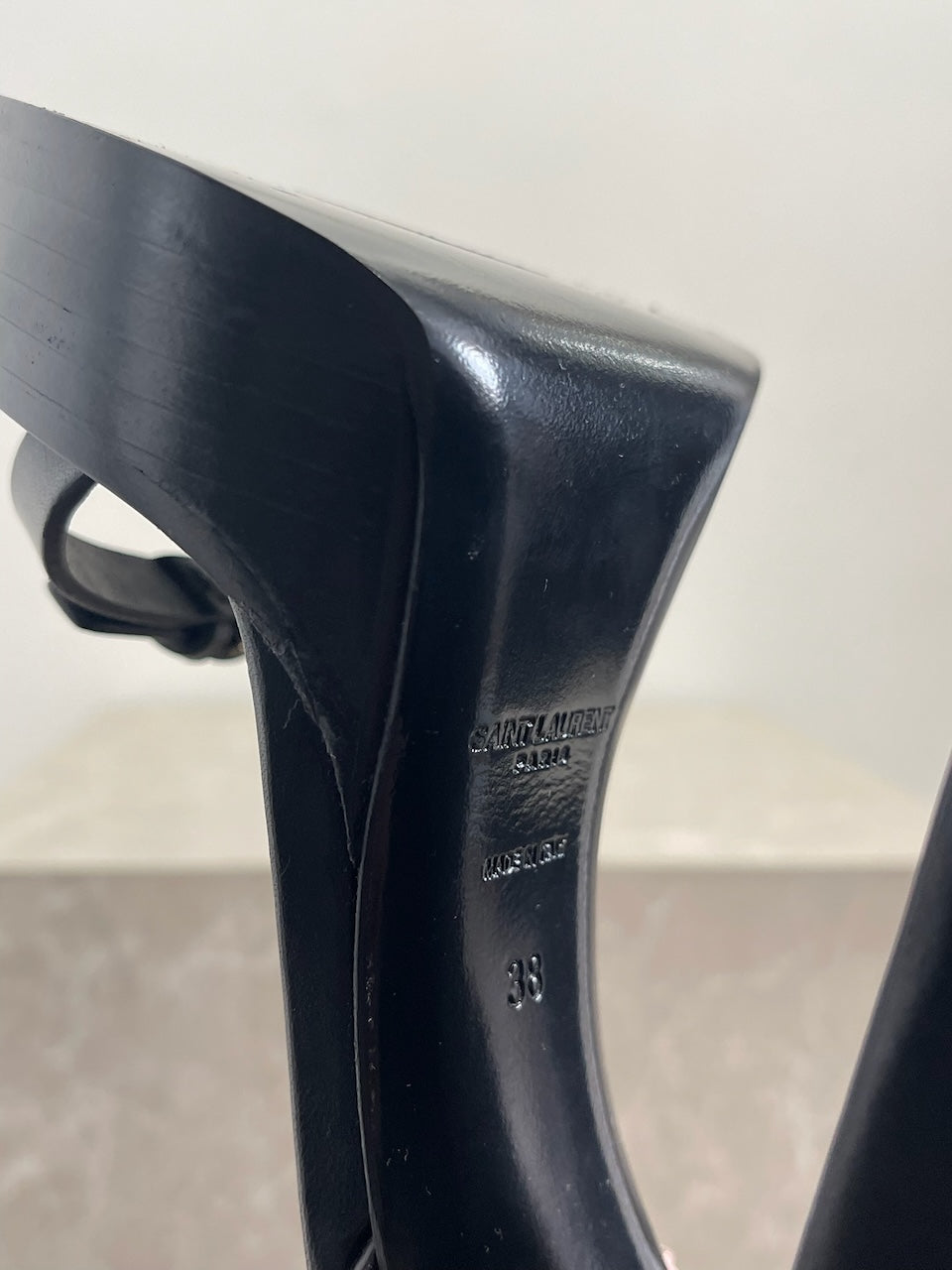 Sandales Saint Laurent noires T.38