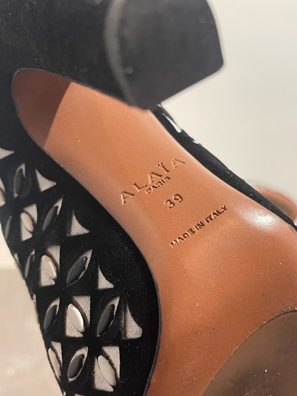 Bottines Alaia noires T.39