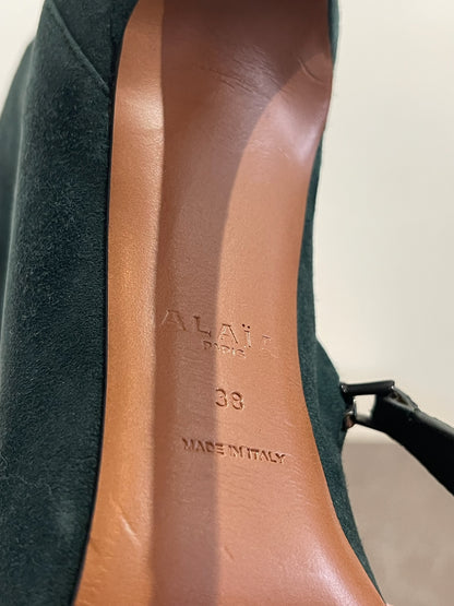 Bottines Alaia vertes T.38