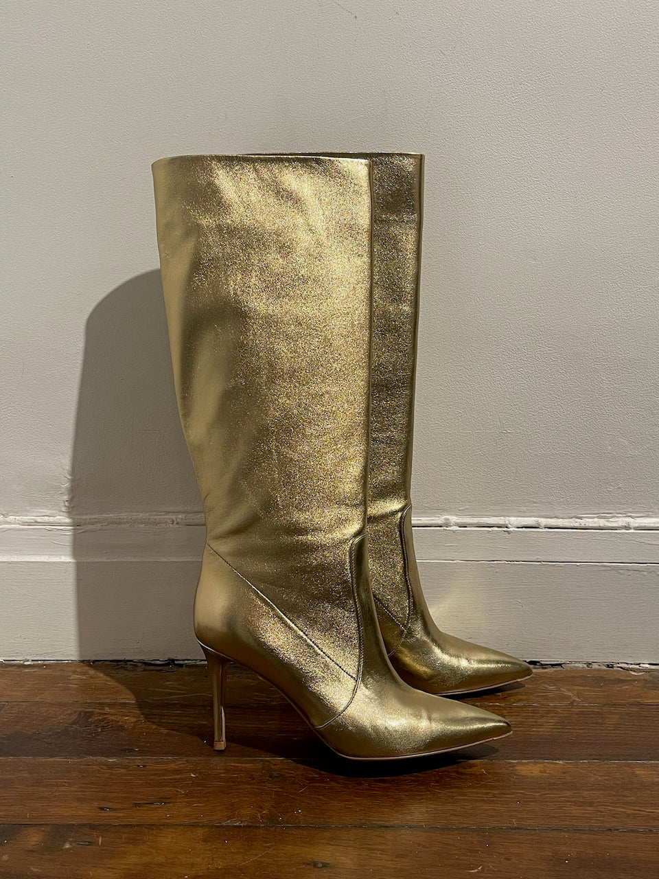 Bottes Gianvito Rossi dorées T.39