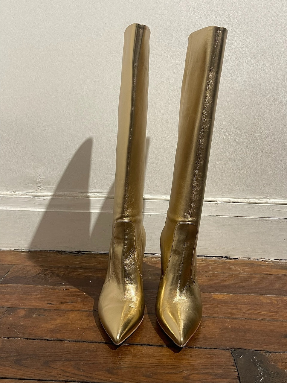 Bottes Gianvito Rossi dorées T.39