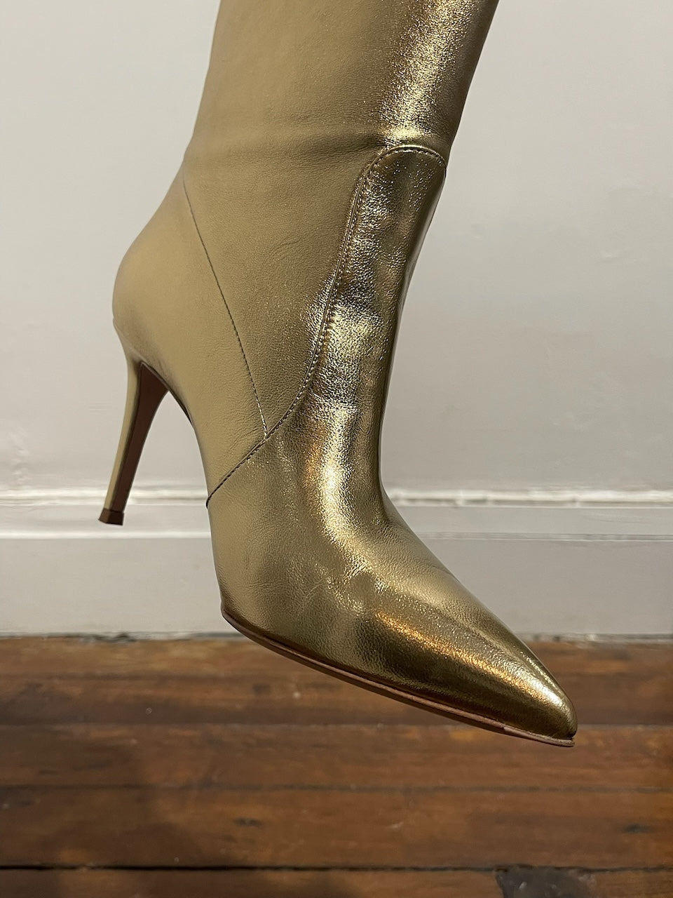 Bottes Gianvito Rossi dorées T.39