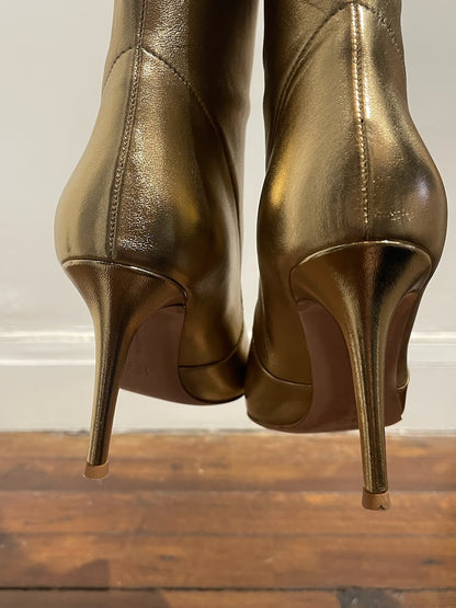 Bottes Gianvito Rossi dorées T.39