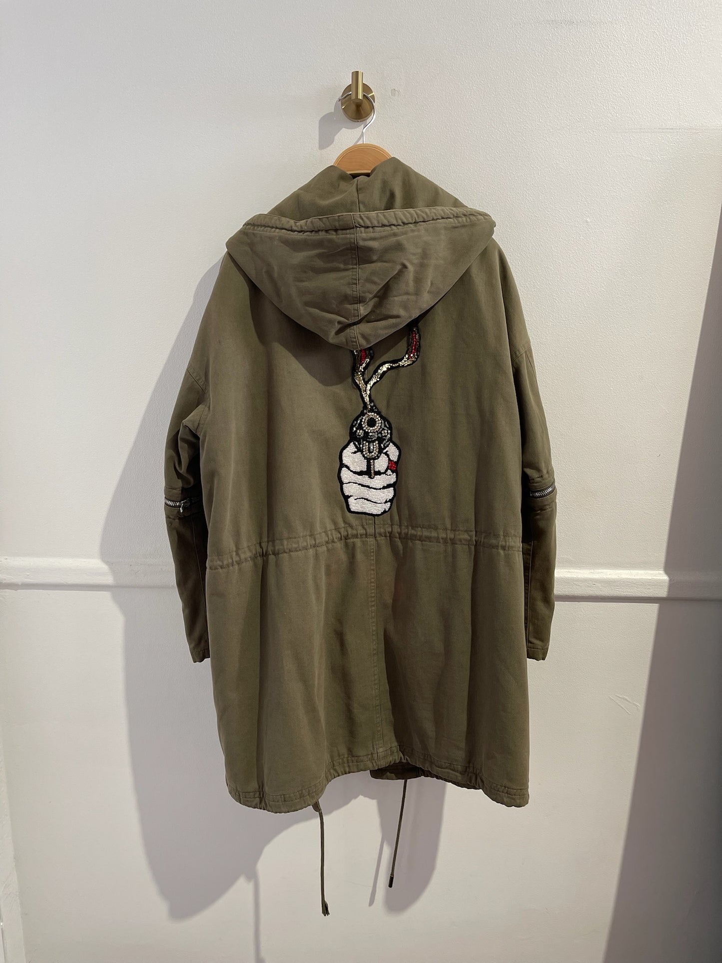 Parka Saint Laurent kaki T.38