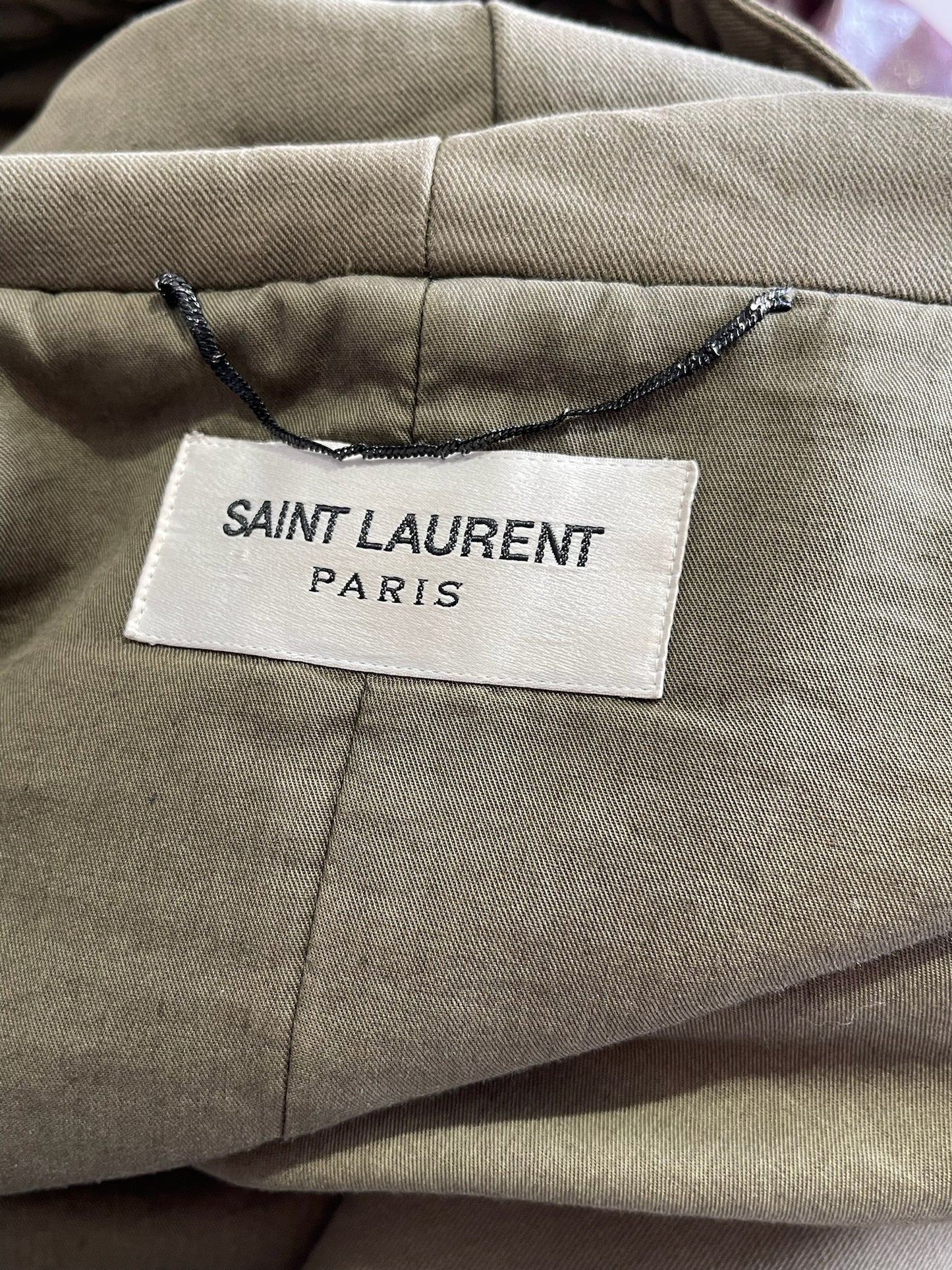 Parka Saint Laurent kaki T.38