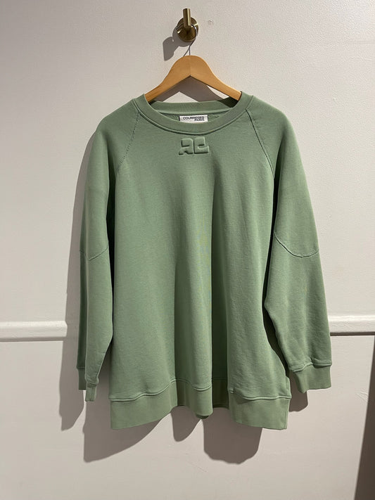 Sweat Courrèges vert T.XL