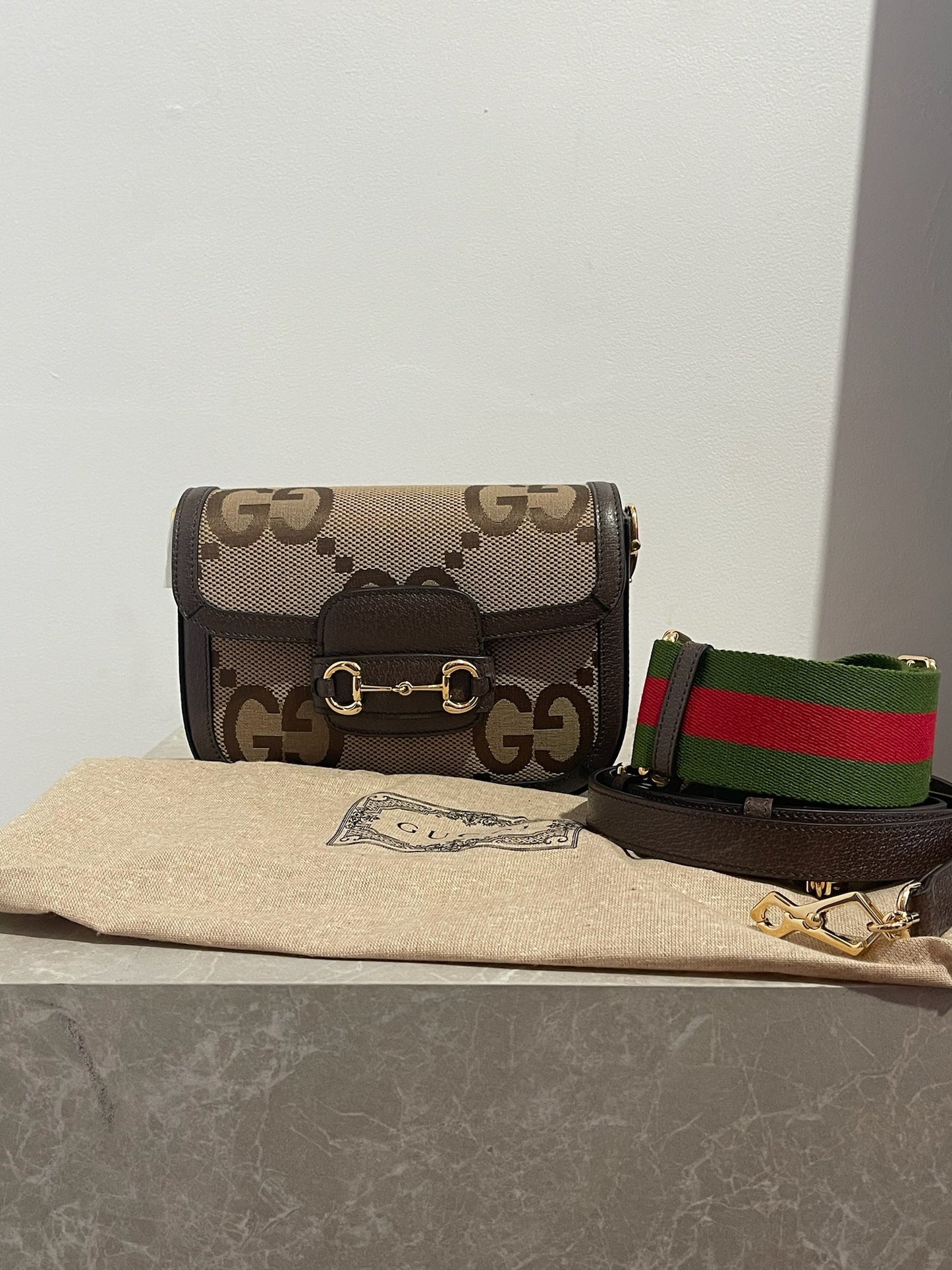 Sac Gucci Jumbo GG Horsebit NEUF