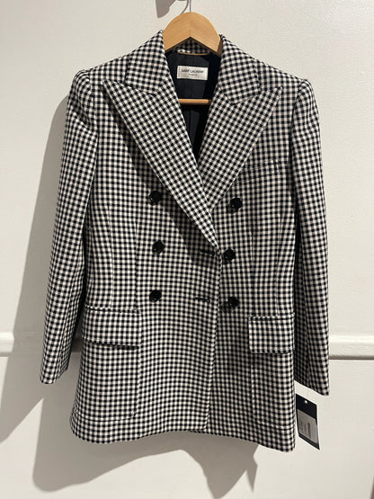 Veste Saint Laurent vichy T.36