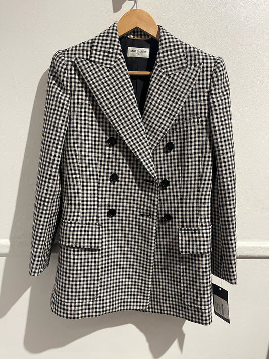 Veste Saint Laurent vichy T.36