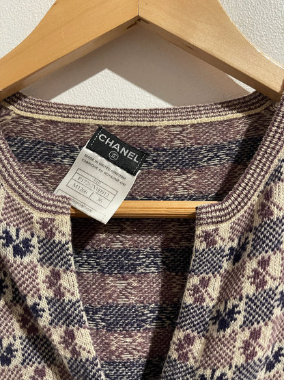 Cardigan Chanel à carreaux T.36