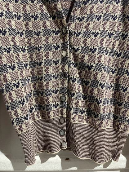 Cardigan Chanel à carreaux T.36