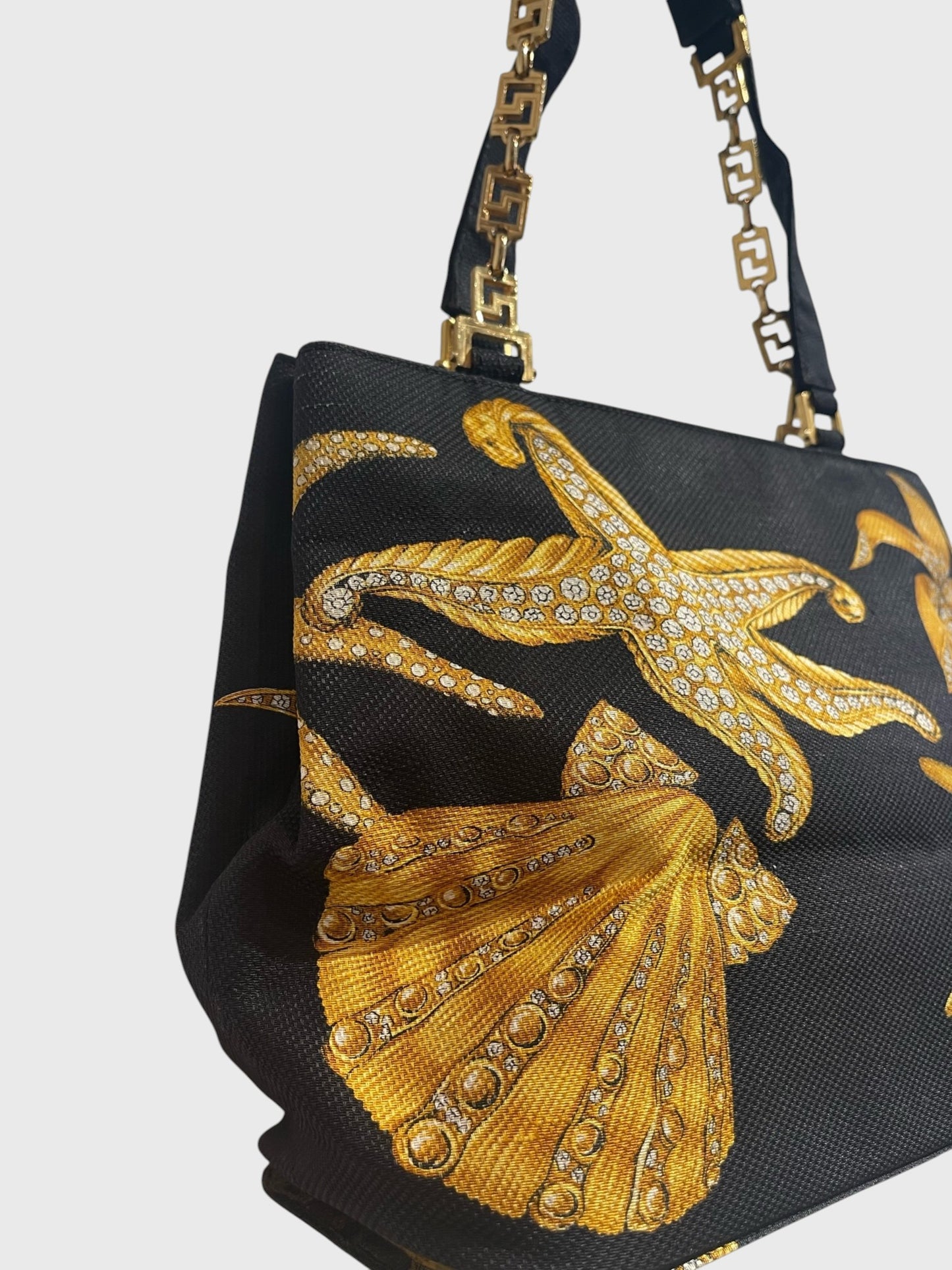 Sac Versace toile noire