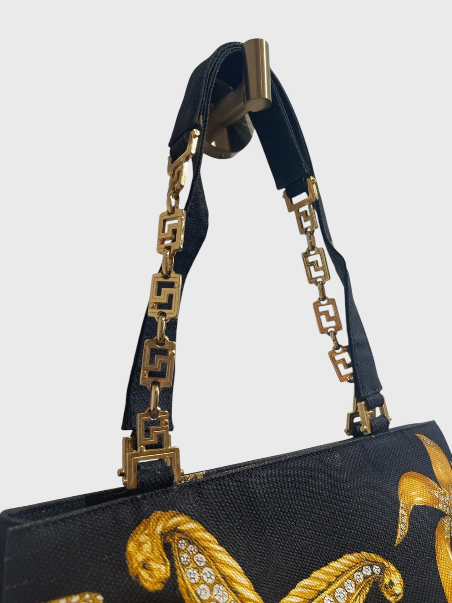 Sac Versace toile noire