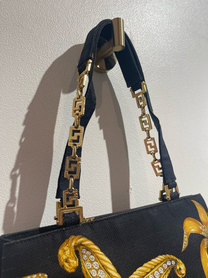 Sac Versace toile noire