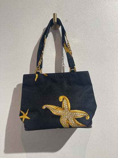 Sac Versace toile noire