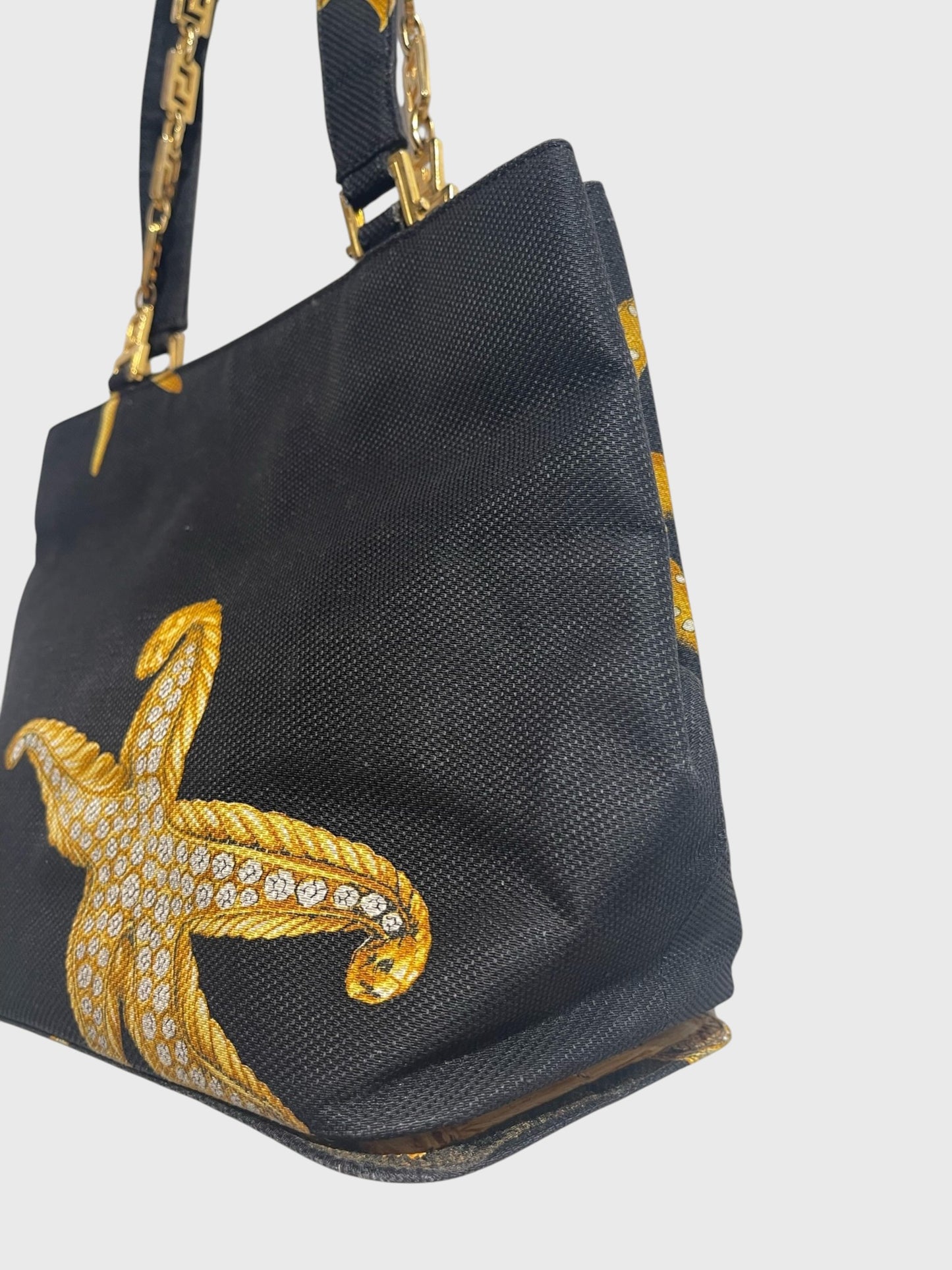Sac Versace toile noire