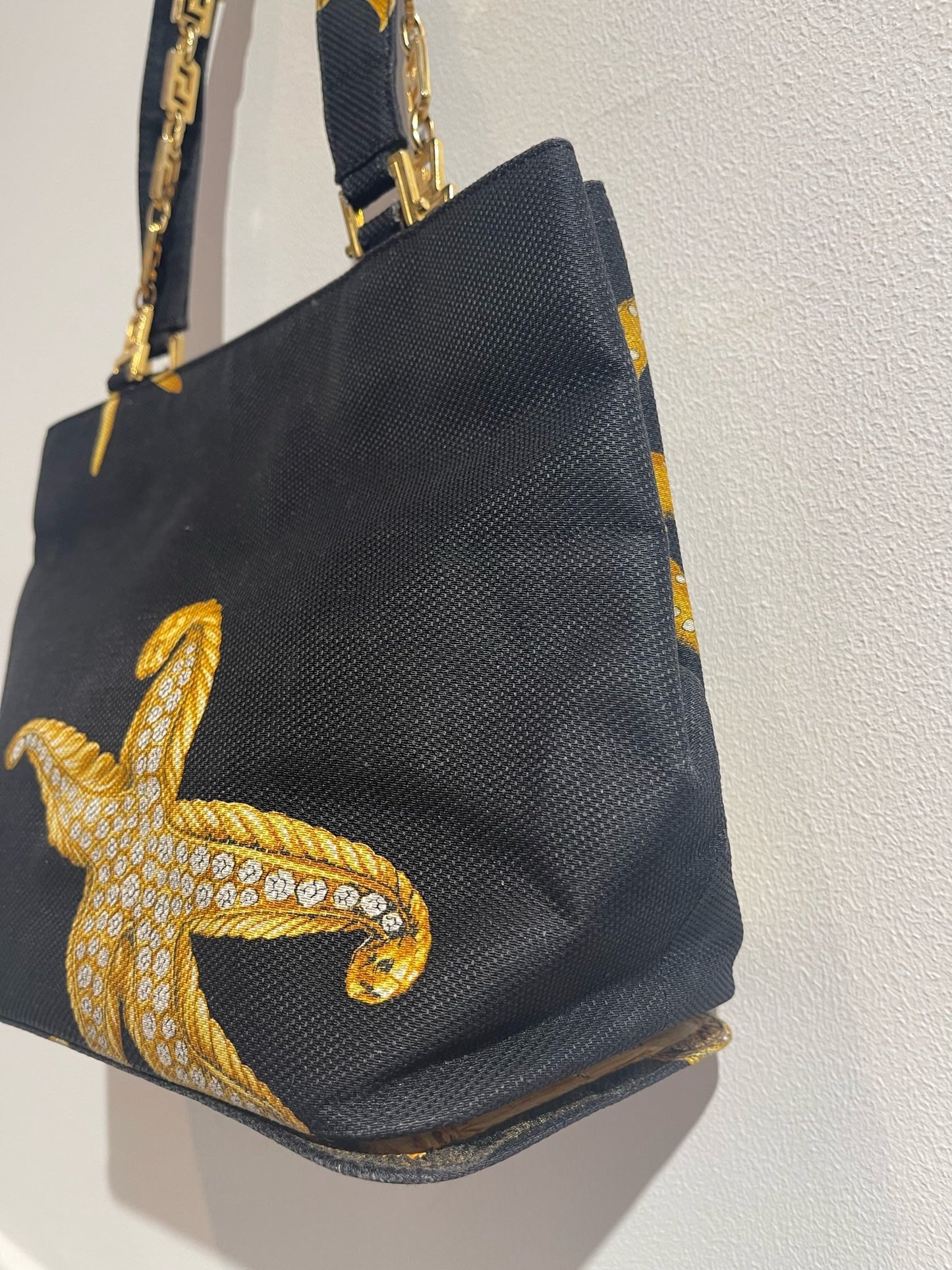 Sac Versace toile noire