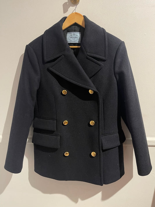 Caban Prada bleu marine T.38