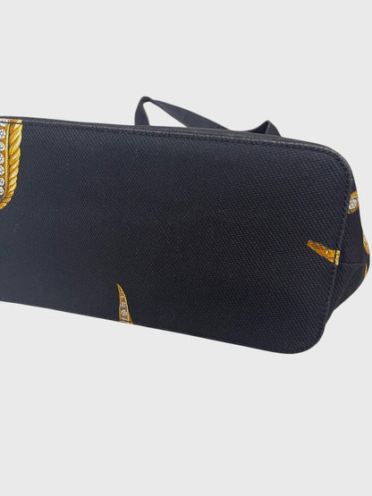 Sac Versace toile noire