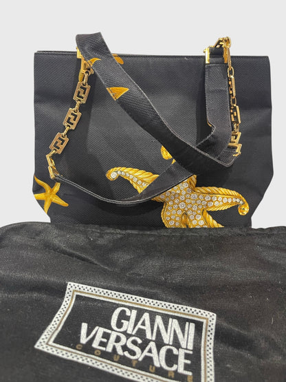 Sac Versace toile noire