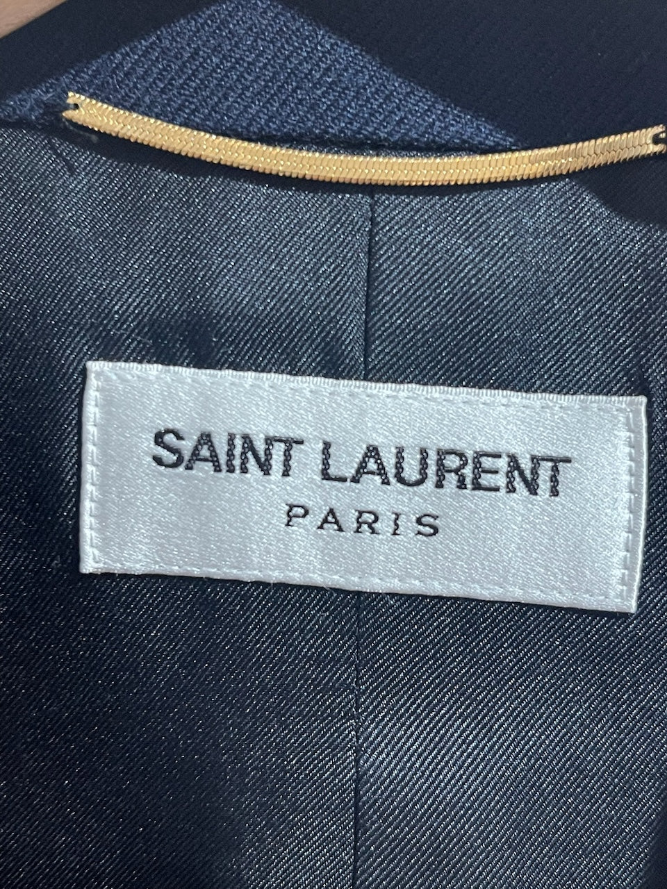 Veste Saint Laurent bleu marine T.44