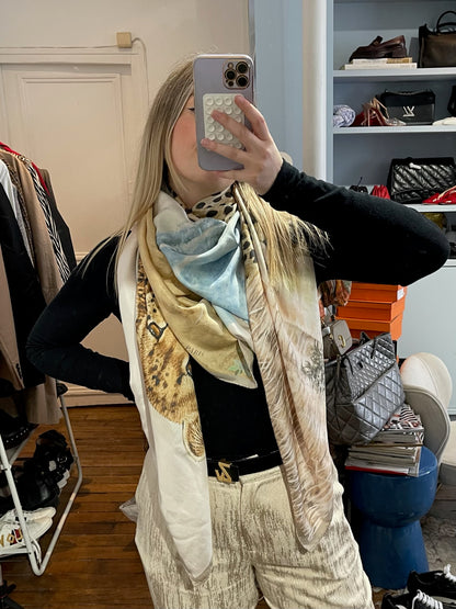 Foulard Hermes 140 Acinonyx Jubatus NEUF