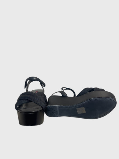 Sandales Prada noires T.36