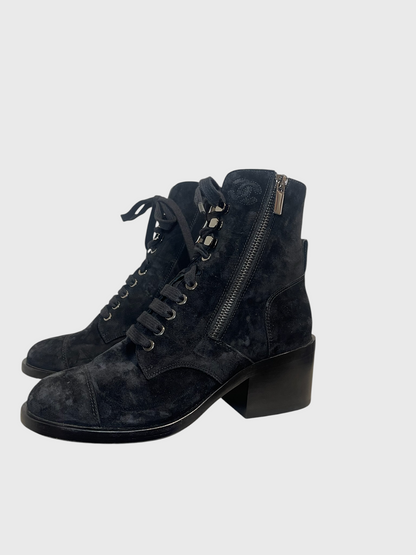 Bottines Chanel noires T.37