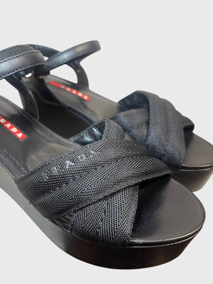 Sandales Prada noires T.36