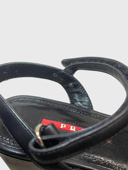 Sandales Prada noires T.36