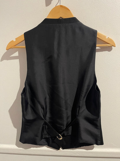 Gilet Yves Saint Laurent noir T.40