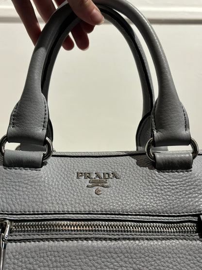 Sac Prada Vitello bleu ciel