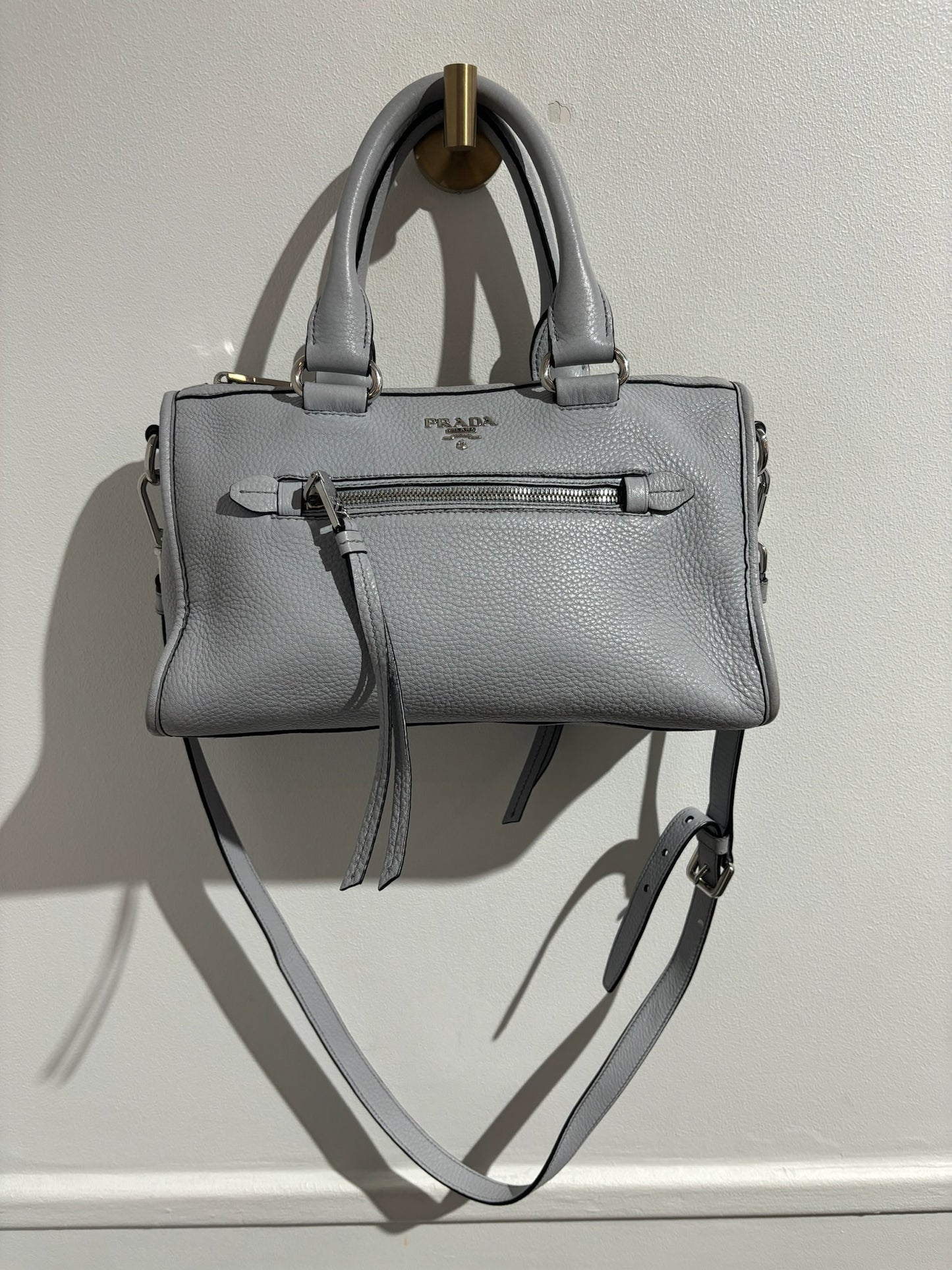 Sac Prada Vitello bleu ciel