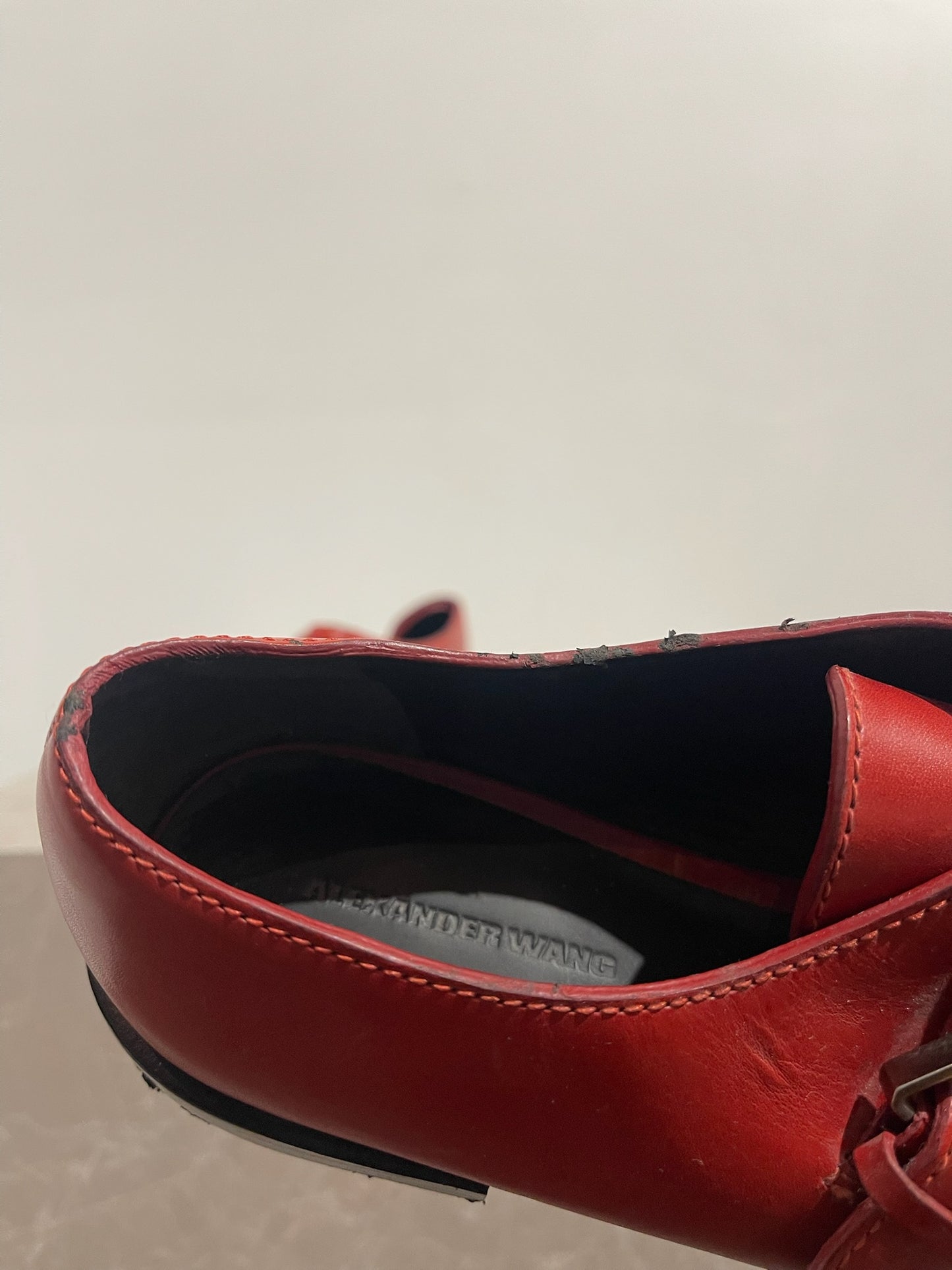 Derbies Alexander Wang rouge T.36