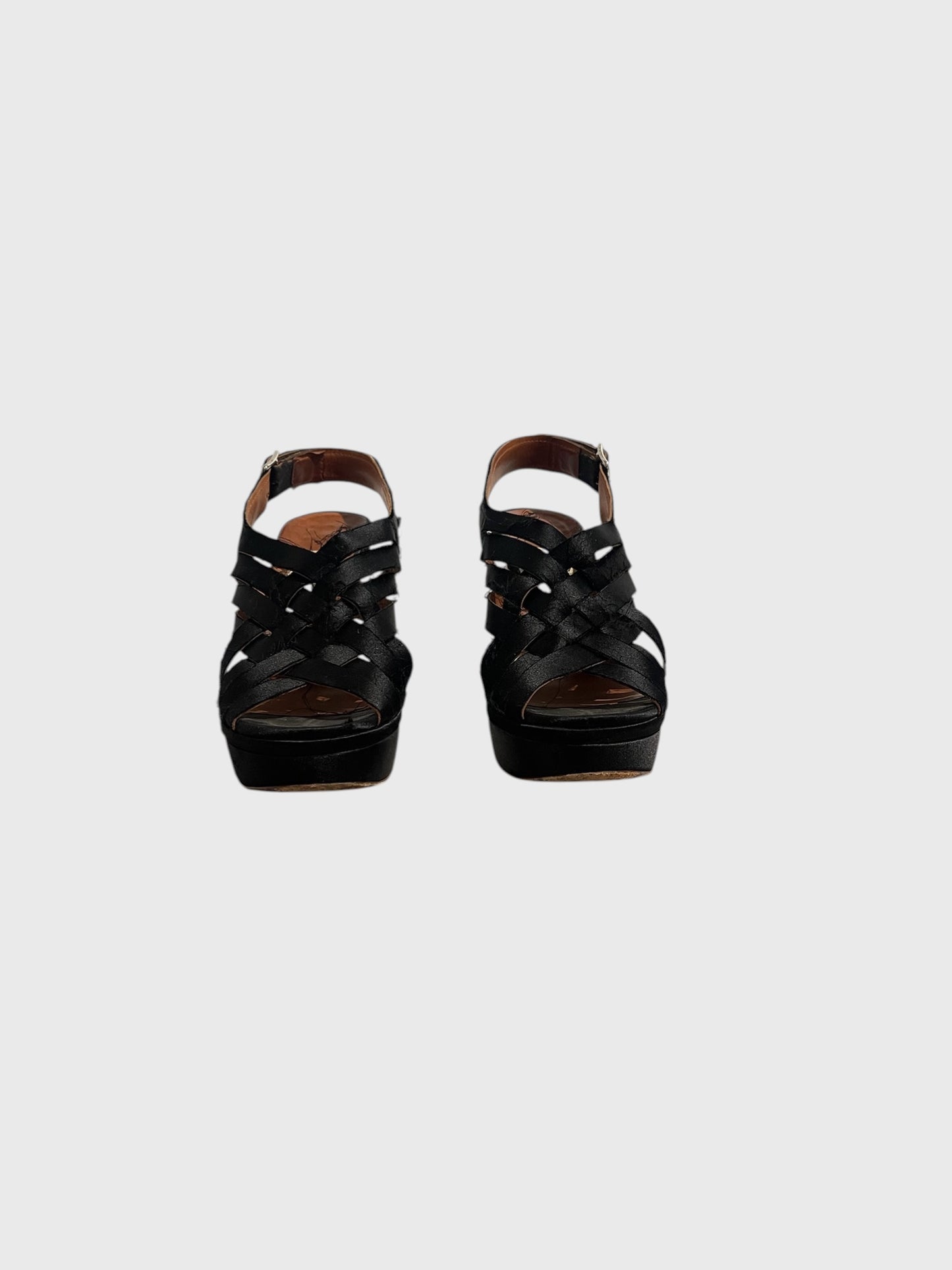 Sandales Lanvin noires T.36,5