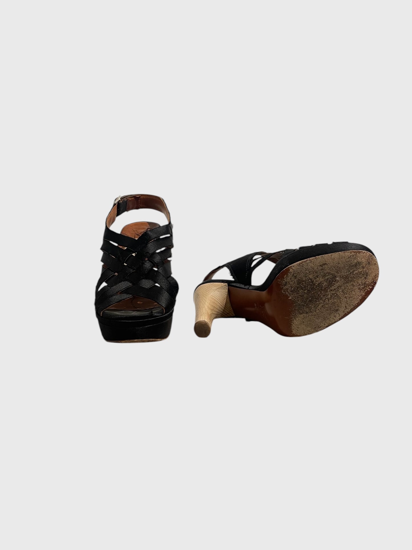 Sandales Lanvin noires T.36,5