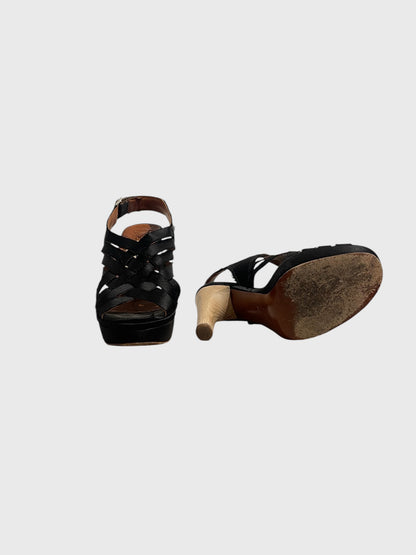 Sandales Lanvin noires T.36,5